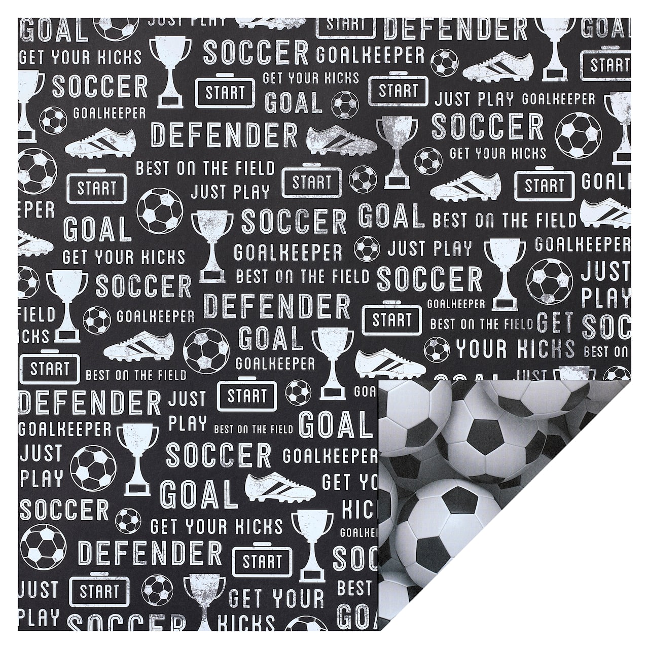 48 Pack: Soccer Paper by Recollections™, 12" x 12"